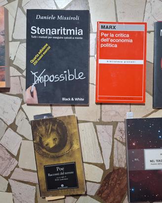 6 libri, 5 Italiani e 1 Spagnolo