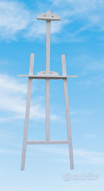 Cavalletto in legno bianco, perfetto per matrimoni