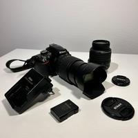 Fotocamera NIKON D3200, ob.18-55, ob.18-105 eZaino