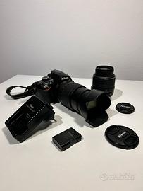 Fotocamera NIKON D3200, ob.18-55, ob.18-105 eZaino