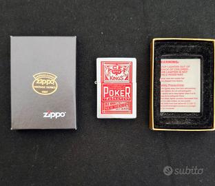 Zippo originale "Aces Over Kings" Poker 2003