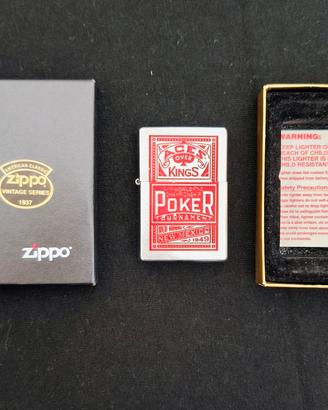 Zippo originale "Aces Over Kings" Poker 2003