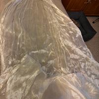 Coppia di tende con anelli bianche