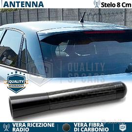 ANTENNA Corta 8cm per AUDI A1 in Fibra di Carbonio