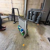 Rastrelliera con set manubri professionali 3B