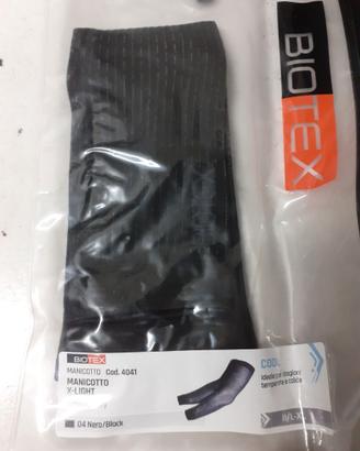 abbigliamento sportivo manicotto biotex nuovo