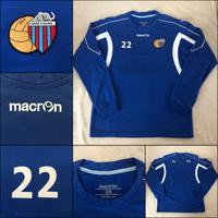FELPA ALLENAMENTO CALCIO CATANIA MACRON TG XS N.22