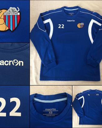 FELPA ALLENAMENTO CALCIO CATANIA MACRON TG XS N.22