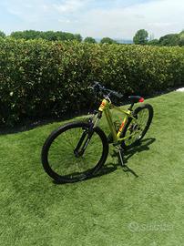 bici mtb lombardo gialla