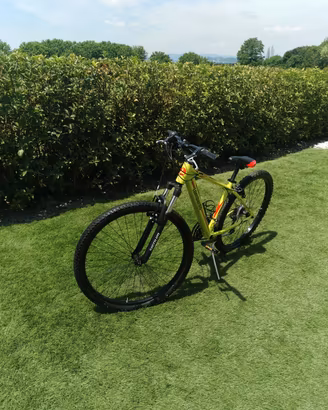 bici mtb lombardo gialla