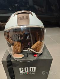 Casco CGM Jet/Vintage – Marrone e Bianco -  Tg M 