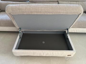 Divano Poltronesofà "Nibbio" con Pouf Contenitore
