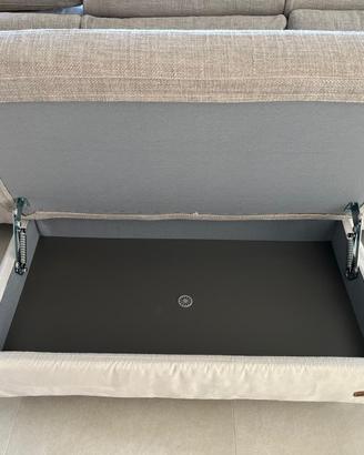 Divano Poltronesofà "Nibbio" con Pouf Contenitore