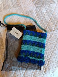 Mini borsa artigianale con perline MALI' PARMI