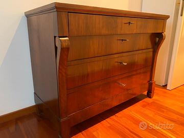 Cassettone Noce Restaurazione 1820/1830