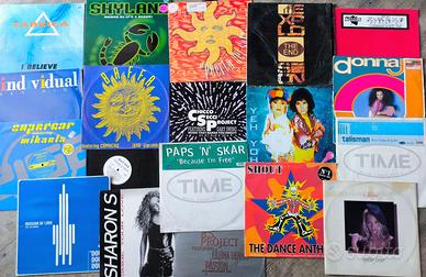 Set lotto 19 dischi mix  12'' Dance anni 90