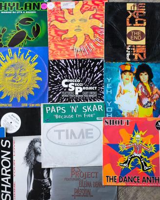 Set lotto 19 dischi mix  12'' Dance anni 90