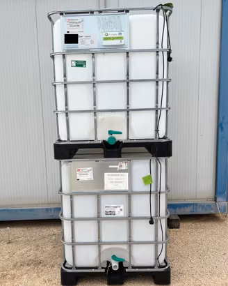Cisterna IBC da 1000 litri riscaldante