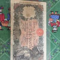 Banconota 50 Lire Buoi