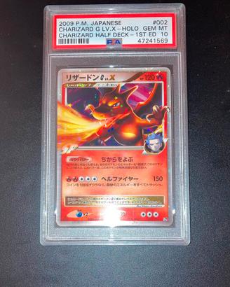 charizard glvx 1 edizione half deck PSA 10!gemmint