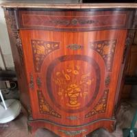 mobiletto antico in legno di rosa