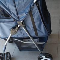 PASSEGGINO TRASPORTO ANIMALI COLORE BLU