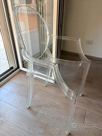 2 sedie Louis ghost Kartell