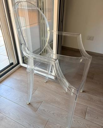 2 sedie Louis ghost Kartell