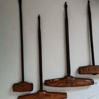 antichi e rari succhielli in ferro per legno