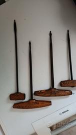 antichi e rari succhielli in ferro per legno