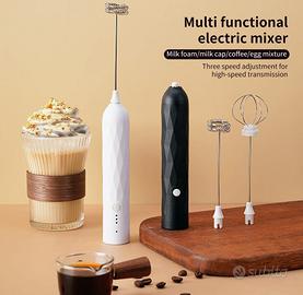 Montalatte Elettrico Mini Frullino Elettrico USB