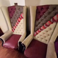 poltrone a trono in stile barocco