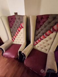 poltrone a trono in stile barocco
