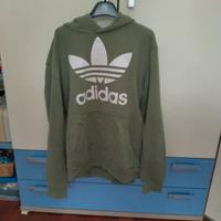 Felpa con cappuccio Adidas verde