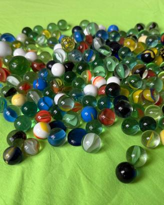 Biglie di vetro varie dimensioni e colori