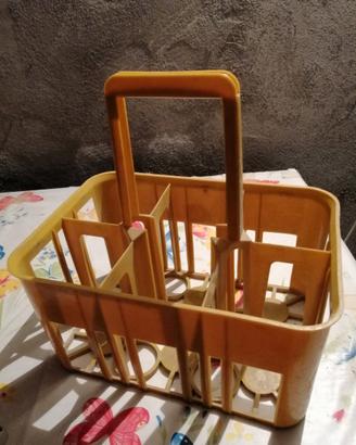 Cestelli portabottiglie in plastica rigida