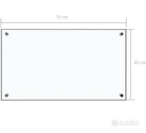 Paraschizzi per cucina in vetro temperato
