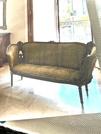 Divanetto d’epoca  color oro