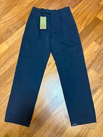 Pantaloni Gucci in gabardine di cotone con GG