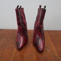 Stivaletti donna ecopelle similcoccodrillo  TG36