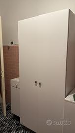 Armadietto Bagno / Lavanderia Bianco Moderno