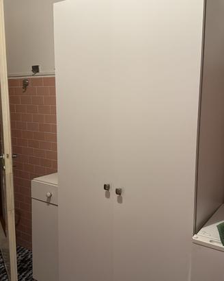 Armadietto Bagno / Lavanderia Bianco Moderno