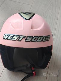 casco sci west scout misura 56 rosa 