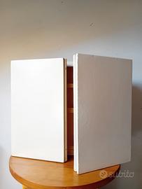 mobiletto legno verniciato vintage  a  muro