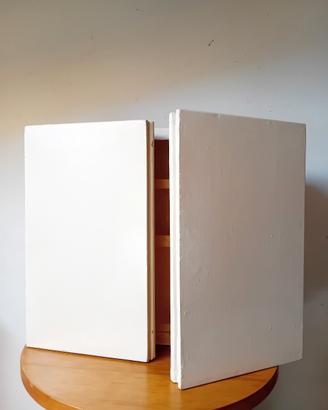 mobiletto legno verniciato vintage  a  muro