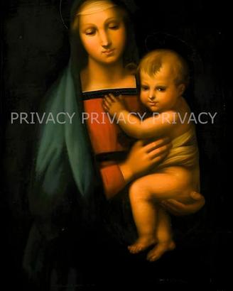 RIPRO. ALTA DEFINIZIONE Tela " MADONNA con BAMBINO