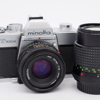 Minolta SRT 100X + MD 2/50mm + Tele Rokkor 3,5/135