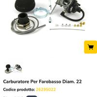 Carburatore pinasco Faro basso