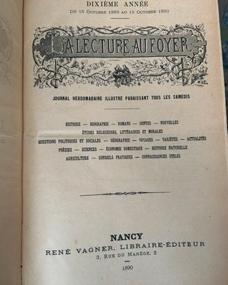 La lecture au foyer 1888 1889 1890