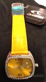 OROLOGIO GIALLO CON BRILLANTINI